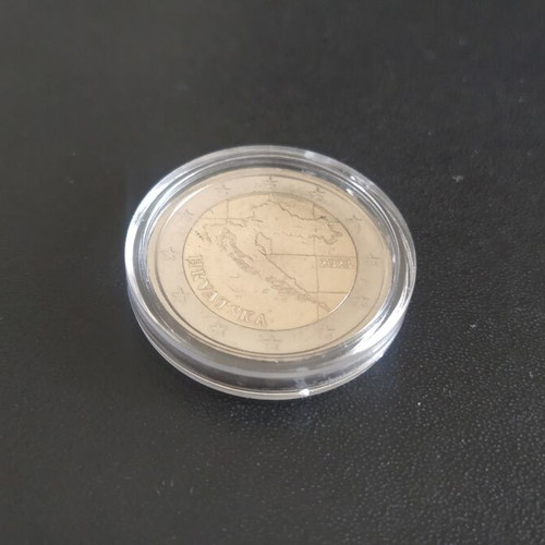 2 Euro Coin Croatia 2023 used in protective capsule