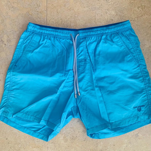 Navy & Green swim shorts like new, size XXL, turquoise