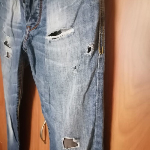 Edward men's jeans used with rips, size 29