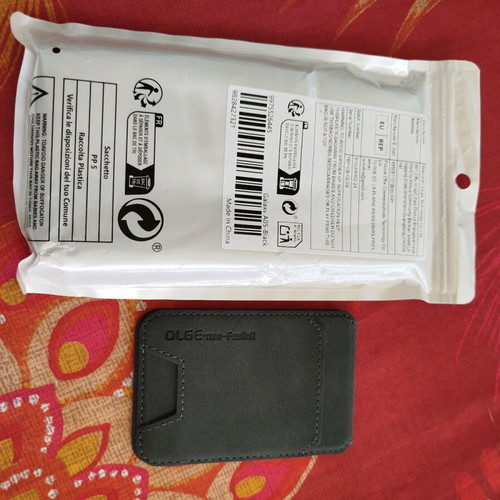 Samsung Galaxy A05 case black with free Visa card holder