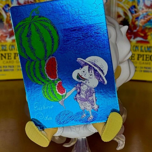 One Piece Watermelon Luffy promo card new, 3 pieces available