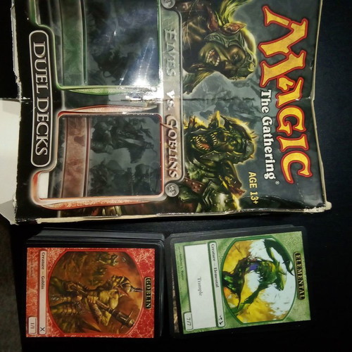 Magic The Gathering Duel Decks Elves vs Goblins cards used