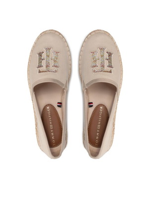 Εσπαντρίγιες Tommy Hilfiger Th Logo Espadrille μπεζ καινούργιες