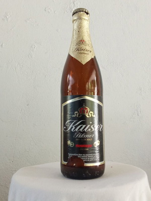 Kaizer Pilsner beer bottle collectible from 2000s