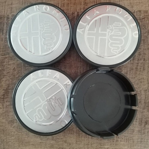 Alfa Romeo 55/60mm wheel caps new, grey