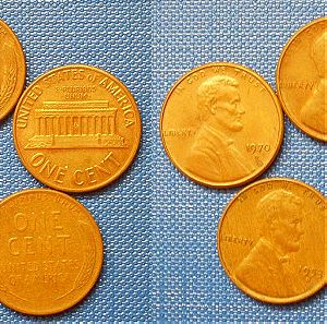Αμερική Ηνωμένες Πολιτείες 5 Σεντς 1953-1970 5 νομίσματα (В 010)
