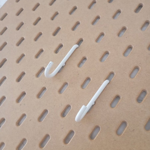 Perforated board with hooks for office, like new, 36×56
