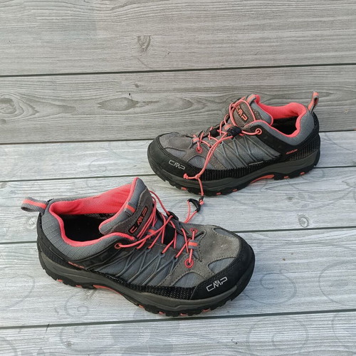 CMP Waterproof Contra Grip Leather Sneakers size 37 like new, gray and pink