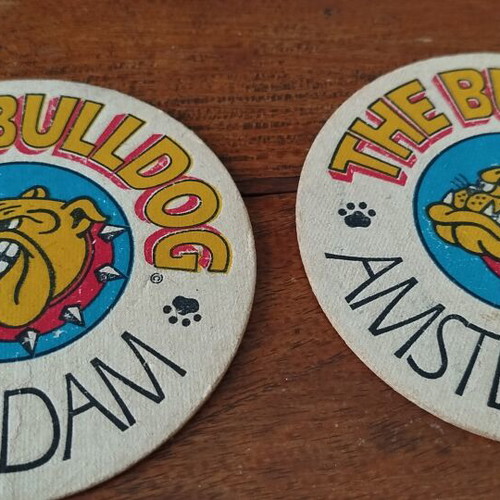 Vintage beer coasters used, pack of 21, collectible brands