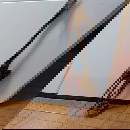 Καμηλοπάρδαλη μπιμπελό ξύλινο μεταχειρισμένο, ύψος 72 εκατοστά