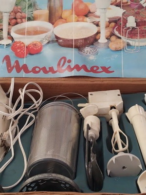 Moulinex Robot Marie 69 Vintage Hand Mixer used, complete set