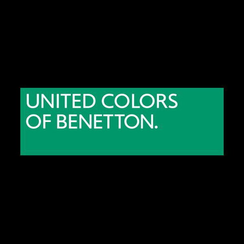 United Colors of Benetton Ultra Mini Flat Umbrella black with colorful dots