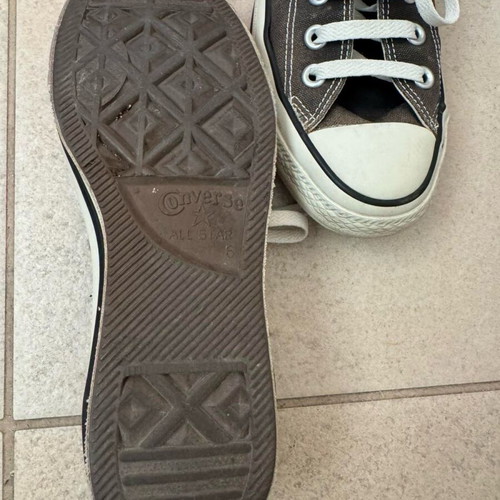 Converse All Star low top sneakers like new, black gray