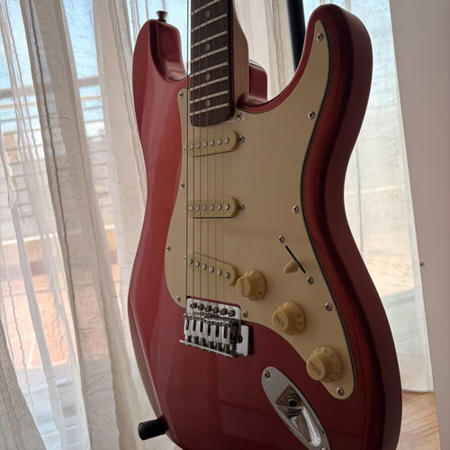 Stagg SES-30 CAR electric guitar with Orange Crush 12 amplifier