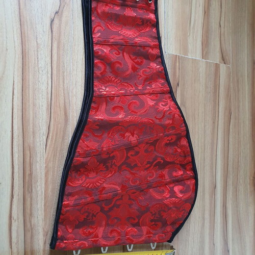Red Gothic Corset XL/XXL/XXXL like new with floral baroque motif