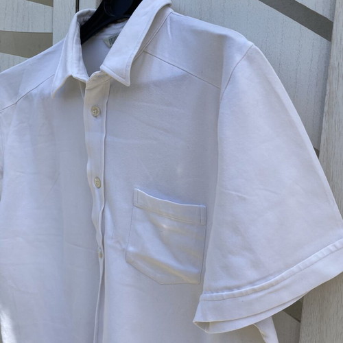 Unisex white shirt by Antonios Markos like new, short sleeve