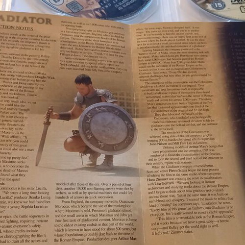Gladiator 2 Disc DVD with Greek Subtitles