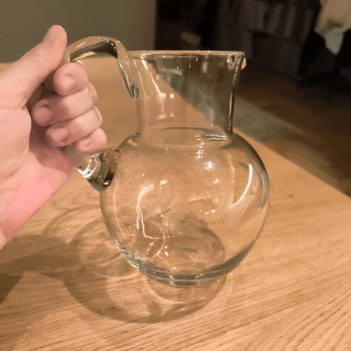 Crystal pitcher like new
