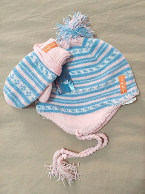 Σετ σκουφάκι με γαντάκια για μωρά νέο