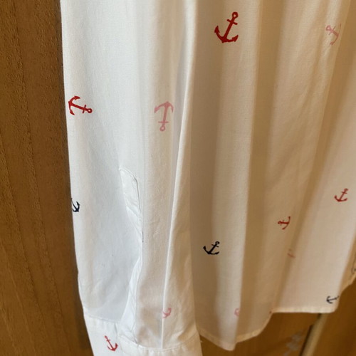 Nautica women's shirt new, cotton, anchor print, size S