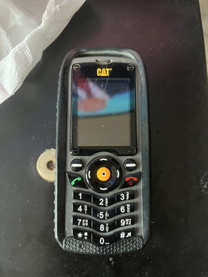Cat B25 2013 mobile phone like new with minor screen scratch