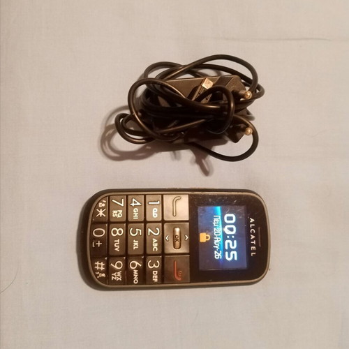 Alcatel 282 One Touch phone, black, Greek menu, with charger