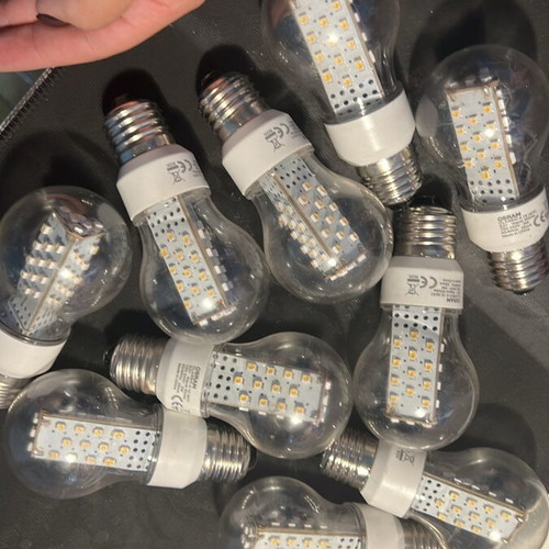 LED light bulbs, pack of 10, plastic