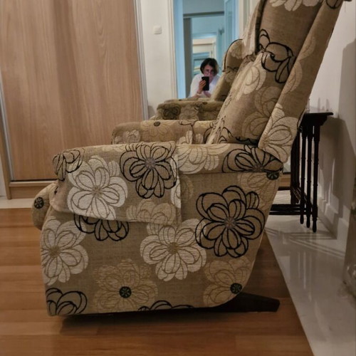 60s era living room set used with 3-seat sofa and armchairs