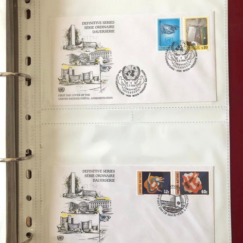 UN Album new with 76 FDC 1985-1996