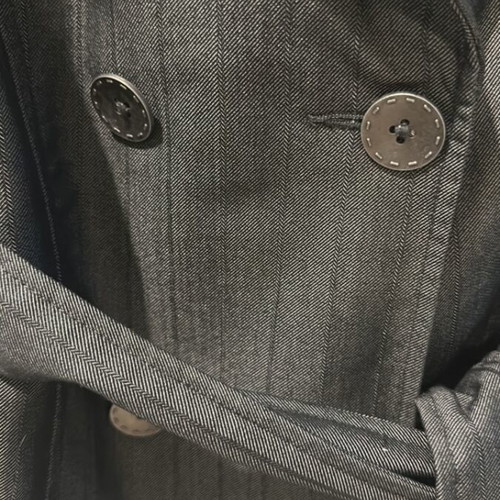 Double-Breasted Jacket like new, gray, size M