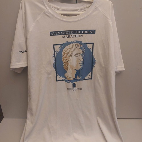 Saucony T-shirt Alexander the Great Marathon 2019 size L like new