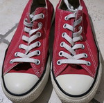 Converse athletic shoes used, red, size 37.5