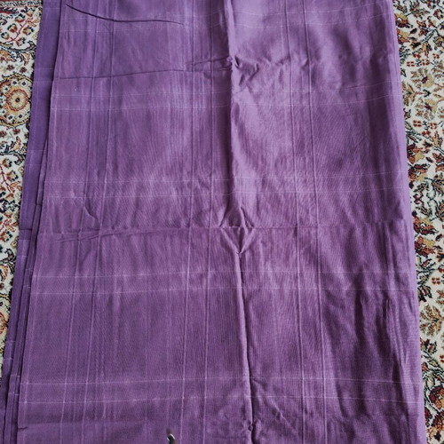 Curtain set 2 pieces purple, 100% cotton, new