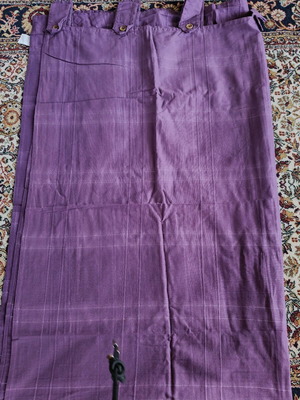 Curtain set 2 pieces purple, 100% cotton, new