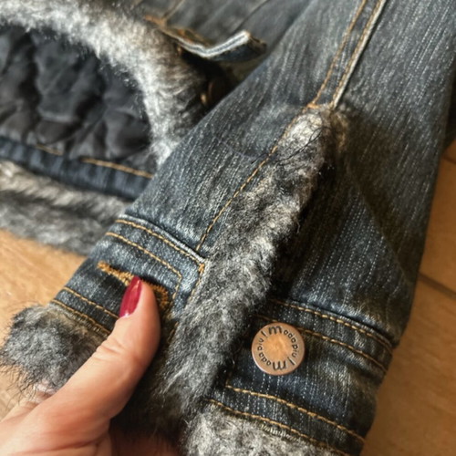 Denim jacket used, size XL, blue