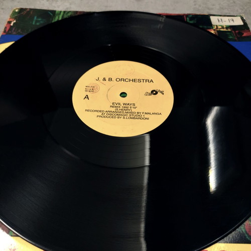 J&B Orchestra Evil Ways Remix '92 12″ vinyl maxi single used
