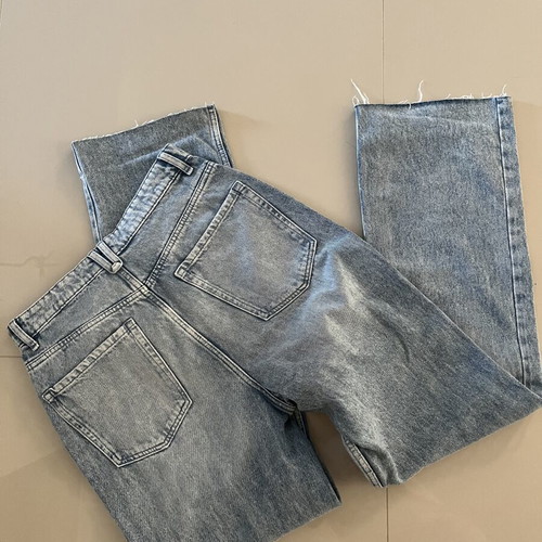 Sinsay Wide Leg Jeans Size 38 Like New, Stonewashed Blue