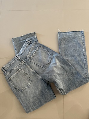 Sinsay Wide Leg Jeans Size 38 Like New, Stonewashed Blue