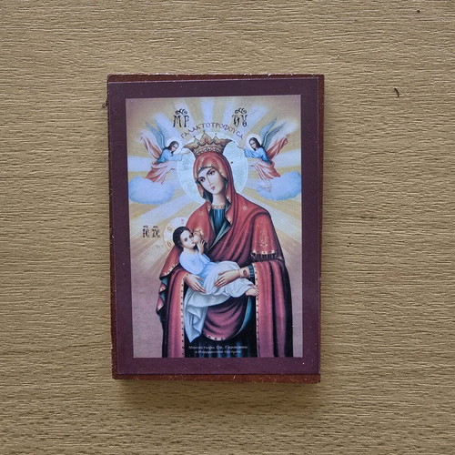 Icon of Panagia Galaktotrofousa like new from Jerusalem