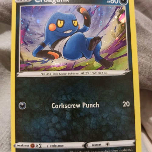 Croagunk cosmos holo swsh245 black star promo near mint