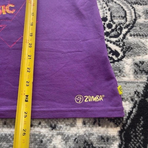 Zumba Wear Feel The Music purple top tank size XXL used