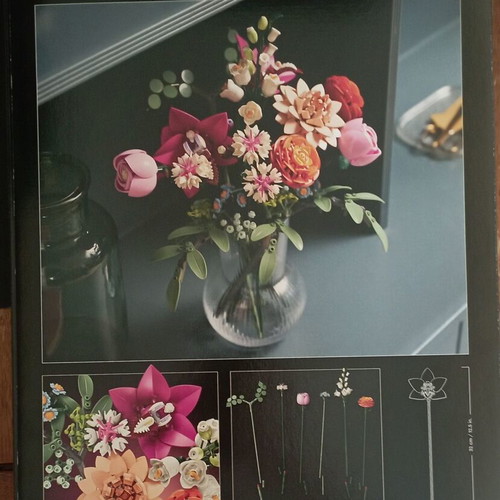 Lego Botanicals Pretty Pink Flower Bouquet new