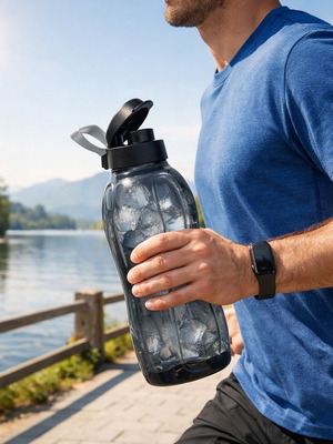 Tupperware water bottle 2L new with spout and handle