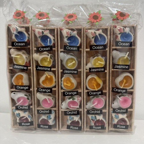 Decorative candles pack of 10, new, assorted colors