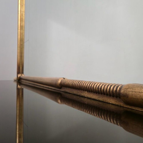 Vintage walnut buffet refurbished with removable mirror