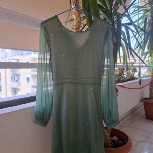 Fairycore dress size M like new, green