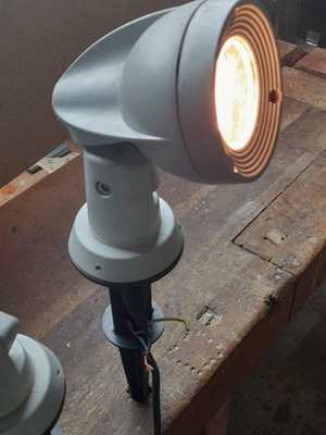 Garden lights used, set of 4 pieces
