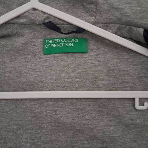 Benetton windbreaker jacket like new, blue, 1-2 years
