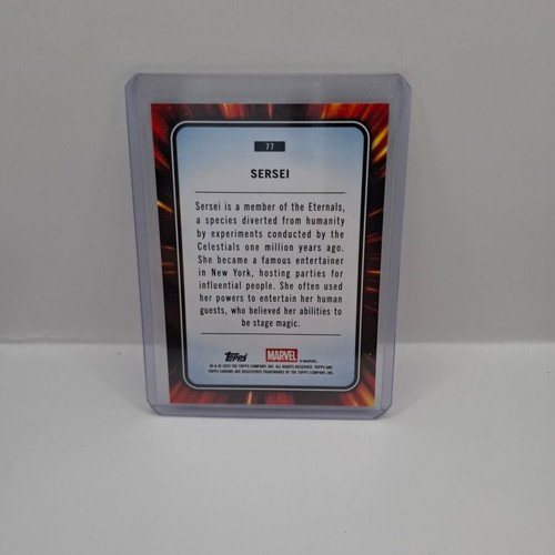 Topps Chrome Marvel 2025 Sersi Spider Web card like new