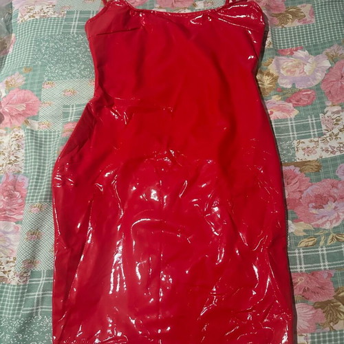 Naanaa Red Patent Mini Dress New with Tags